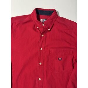 Vintage Chaps Ralph Lauren Long Sleeve Shirt Y2K 90s Preppy Cotton Size Medium